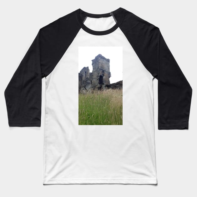 Aberdour Castle, Scotland Baseball T-Shirt by MagsWilliamson